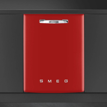 Smeg STU2FABRD2 50s Retro Style Series 24 Inch Red Built-In Fully Integrated Dishwasher — thumbnail 8