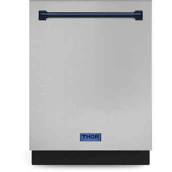 Thor Gordon Ramsay Series 24 Inch Built-In Fully Integrated Dishwasher in Stainless Steel: Blue