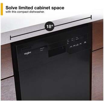 Whirlpool WDPS5118PB 18 Inch Compact Dishwasher Black — thumbnail 18