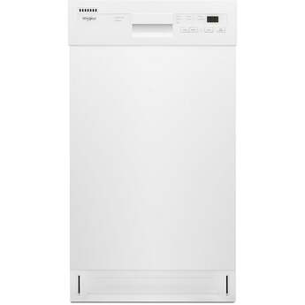 Whirlpool WDPS5118PW 18 Inch Compact Dishwasher White