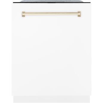 Z Line ZLINE DWMTZWM24G Autograph Edition Series 24 Inch White Matte Built-In Fully In