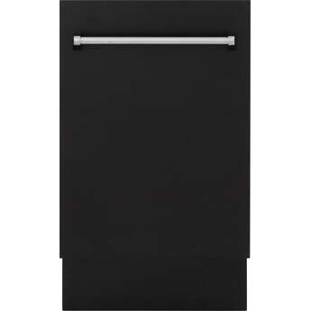 Z Line ZLINE DWVBLM18 Tallac Series 18 Inch Black Matte Built-In Fully Integrated Dishw
