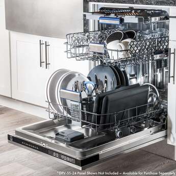 Z Line Autograph Edition 24" 3rd Rack Top Control Tall Tub Dishwasher: Panel Ready With Matte Black Handle — thumbnail 10