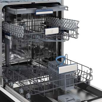 Z Line Autograph Edition 18" Compact 3rd Rack Top Control Dishwasher: Black Stainless Steel With Polished Gold Handle — thumbnail 10