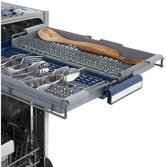 Z Line Autograph Edition 18" Compact 3rd Rack Top Control Dishwasher: Black Stainless Steel With Polished Gold Handle — thumbnail 14
