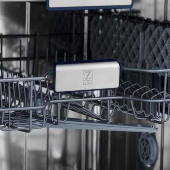 Z Line Autograph Edition 18" Compact 3rd Rack Top Control Dishwasher: Black Stainless Steel With Polished Gold Handle — thumbnail 3