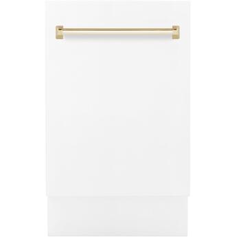 Z Line ZLINE DWVZWM18G  Autograph Edition Series 18 Inch White Matte Built-In Fully Int