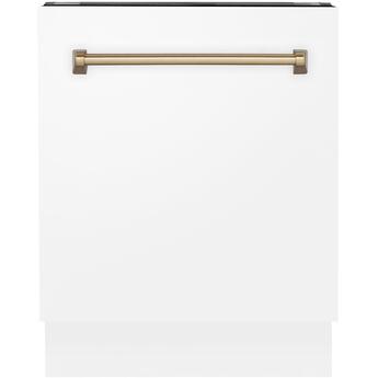 Z Line ZLINE DWVZWM24CB  Autograph Edition Series 24 Inch White Matte Built-In Fully In