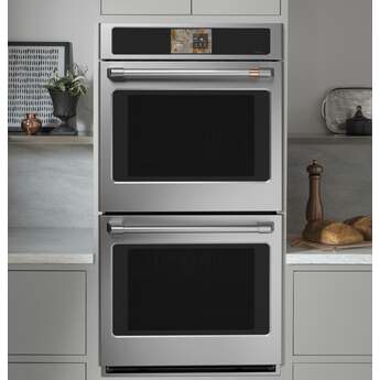 Cafe Professional Series 27 Inch Smart Built-In Convection Double Wall Oven: Stainless — thumbnail 4