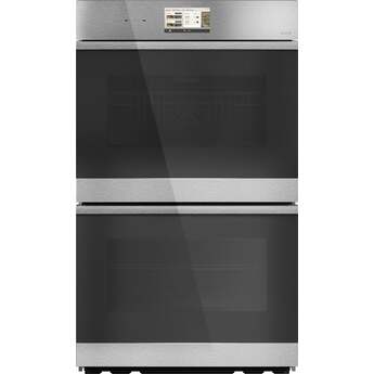 Cafe 30 Inch Smart Built-In Convection Double Wall Oven With In-Oven Camera And Voice-to-Open/Push-to-Open Door: Stainless