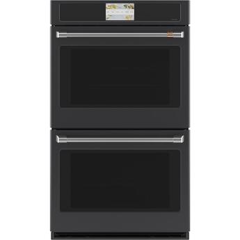 Cafe 30" Matte Black Built-In Double Wall Oven - Convection