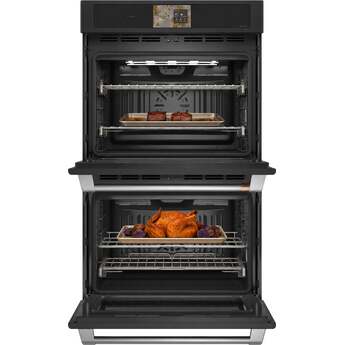 Cafe Professional Series 30 Inch Smart Built-In Convection Double Wall Oven with In-Oven Camera: Matte Black — thumbnail 3
