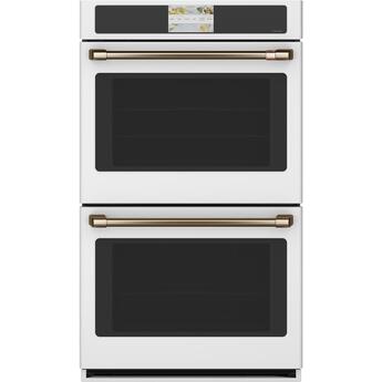 Cafe 30" Matte White Built-In Double Wall Oven - Convection