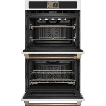 Cafe Professional Series 30 Inch Smart Built-In Convection Double Wall Oven with In-Oven Camera: Matte White — thumbnail 2