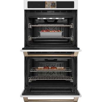 Cafe Professional Series 30 Inch Smart Built-In Convection Double Wall Oven with In-Oven Camera: Matte White — thumbnail 3
