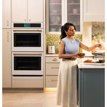 Cafe Professional Series 30 Inch Smart Built-In Convection Double Wall Oven with In-Oven Camera: Matte White — thumbnail 6