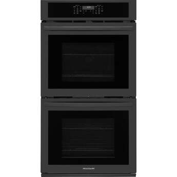 Frigidaire 27 Inch Double Electric Wall Oven: Black