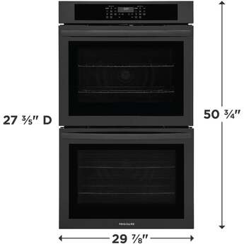 Frigidaire 30 Inch Built-In Double Electric Wall Oven: Black — thumbnail 3