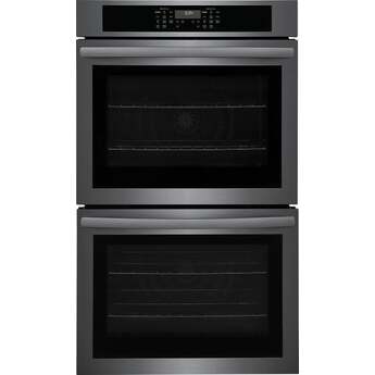 Frigidaire 30 Inch Built-In Double Electric Wall Oven: Black Stainless Steel