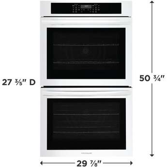 Frigidaire 30 Inch Built-In Double Electric Wall Oven: White — thumbnail 2