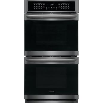 Frigidaire Gallery 27" 7.6 cu. ft. Black Stainless Steel Double Electric Wall Oven - Convection