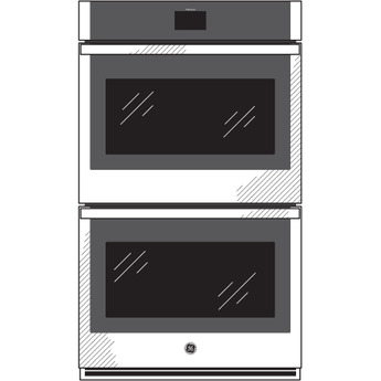GE 27" White Electric Double Wall Oven - Convection — thumbnail 32