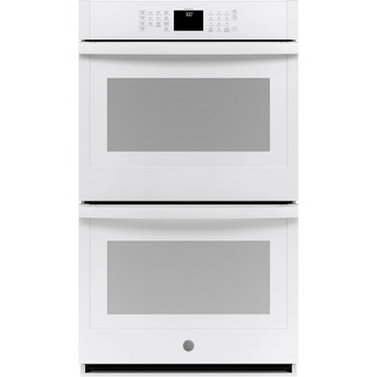 GE 30" White Electric Double Wall Oven