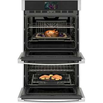 GE Profile 27 Inch Smart Built-In Convection Double Wall Oven With No Preheat Air Fry, Precision Cooking, and Microphone: Stainless Steel — thumbnail 4