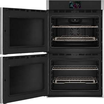 GE Profile 30 Inch Smart Built-In Convection Double Wall Oven With No Preheat Air Fry, Precision Cooking, and Microphone: Stainless Steel, Left Hinge — thumbnail 2