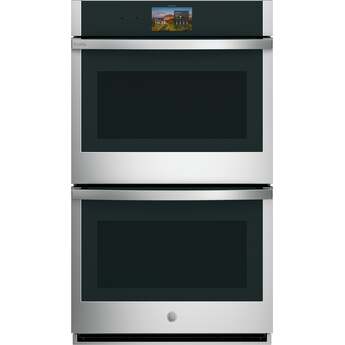 GE Profile 30 Inch Smart Built-In Convection Double Wall Oven Stainless With In-Oven Camera, No Preheat Air Fry, and Microphone: Stainless Steel