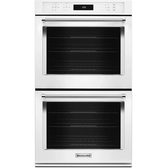 Kitchen Aid KitchenAid 30" White Electric Double Convection Wall Oven