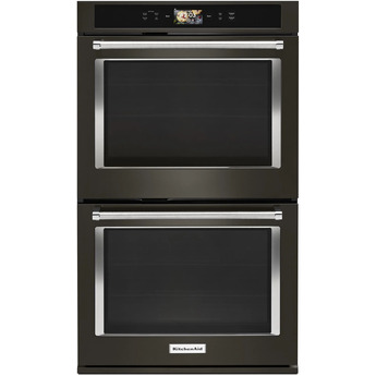 Kitchen Aid KitchenAid 30" 10.0 cu. ft. Black Stainless Steel Electric Double Wall Oven with