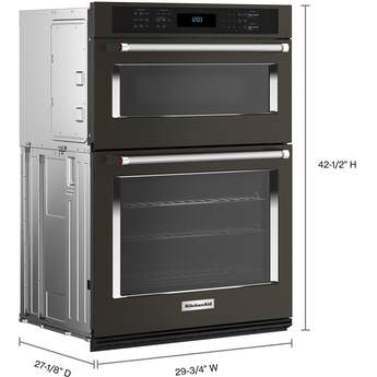 KitchenAid KOEC530PBS 30 Inch Combination Electric Wall Oven Black Stainless Steel with PrintShield Finish — thumbnail 8
