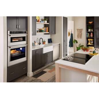 KitchenAid 30 Inch Combination Electric Wall Oven with 1.4 Cu. Ft. Microwave Oven Capacity, 5 Cu. Ft. Oven Capacity, Air Fry Mode, Microwave Convection, Even-Heat™ True Convection, EasyConvect™ Conversion System, Even-Heat™ Preheat, Integrated Meat Thermometer, Self-Close Doors, Self-Cleaning Cycle, PrintShield™ Finish, Sabbath Mode and Star-K Certified: PrintShield Stainless Steel — thumbnail 12
