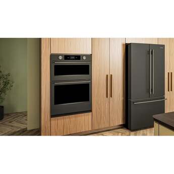 KitchenAid 30 Inch Double Combination Smart Electric Wall Oven with 6.4 cu. ft. Total Capacity, Even-Heat™ True Convection, Temperature Probe, Backlit Knobs, Assisted Cooking Modes, Fresh Pizza Mode, Touch-Activated Controls, LCD Display, Sabbath Mode and STAR-K Certified: Black Ore — thumbnail 6