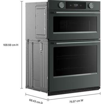 KitchenAid 30 Inch Double Combination Smart Electric Wall Oven with 6.4 cu. ft. Total Capacity, Even-Heat™ True Convection, Temperature Probe, Backlit Knobs, Assisted Cooking Modes, Fresh Pizza Mode, Touch-Activated Controls, LCD Display, Sabbath Mode and STAR-K Certified: Juniper — thumbnail 5