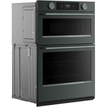 KitchenAid 30 Inch Double Combination Smart Electric Wall Oven with 6.4 cu. ft. Total Capacity, Even-Heat™ True Convection, Temperature Probe, Backlit Knobs, Assisted Cooking Modes, Fresh Pizza Mode, Touch-Activated Controls, LCD Display, Sabbath Mode and STAR-K Certified: Juniper — thumbnail 8