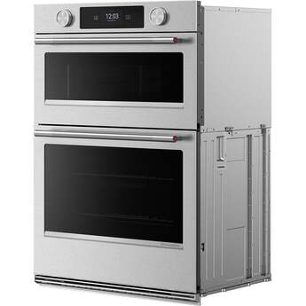 KitchenAid 30 Inch Double Combination Smart Electric Wall Oven with 6.4 cu. ft. Total Capacity, Even-Heat™ True Convection, Temperature Probe, Backlit Knobs, Assisted Cooking Modes, Fresh Pizza Mode, Touch-Activated Controls, LCD Display, Sabbath Mode and STAR-K Certified: Stainless Steel — thumbnail 11