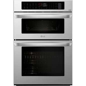LG 30" 6.4 cu. ft. Stainless Steel Electric Double Wall Oven - Convection