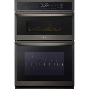 LG 30 in. 6.4 cu. ft. Electric Smart Oven/Microwave Combo Wall Oven with  Standard Convection & Self Clean - PrintProof Stainless Steel