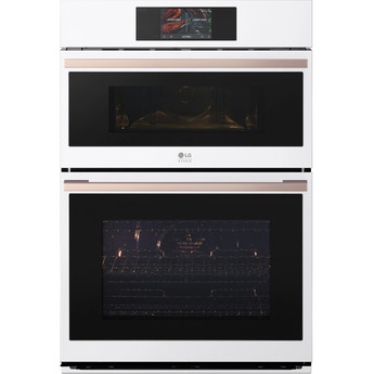 LG Studio WCES6428N 30 Inch Built-In Smart Combination Wall Oven Essence White