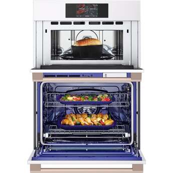 LG Studio WCES6428N 30 Inch Built-In Smart Combination Wall Oven Essence White — thumbnail 2