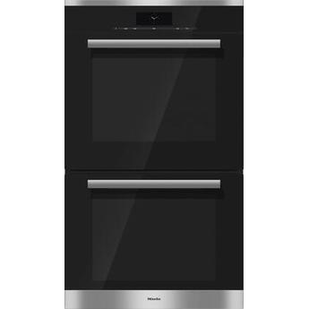 Miele H68802BP2 M Touch Series 30 Inch Clean Touch Steel Electric Double Wall  Oven