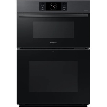 Samsung NQ70CG700DMT Bespoke Series 30 Inch Matte Black Steel Electric Double Wall Oven/Microwave Combo Oven