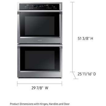 Samsung 30" Stainless Steel Electric Double Wall Oven - Convection — thumbnail 2