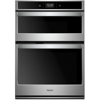 Whirlpool 30" 6.4 cu. ft. Black on Stainless Smart Combination Wall Oven with Touchscreen