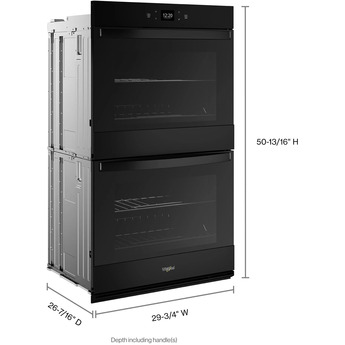Whirlpool WOED5030LB 30 Inch Black Electric Double Wall Oven — thumbnail 8