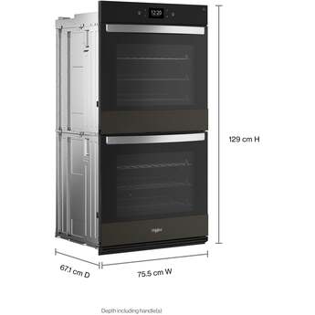 Whirlpool WOED7030PV 30 Inch Black Stainless Steel Electric Double Wall Oven — thumbnail 6