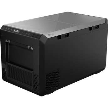 GE 2.7 Cu. Ft. Electric Cooler with Interior Lighting: Black and Concrete Gray