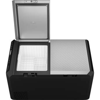 GE 2.7 Cu. Ft. Electric Cooler with Interior Lighting: Black and Concrete Gray — thumbnail 12
